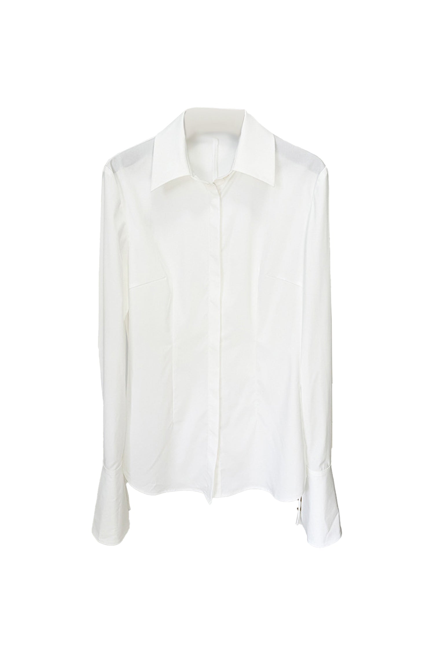 Kaeifa White Button Shirt Black Gold Rose Print Flare Mini Skirt Set